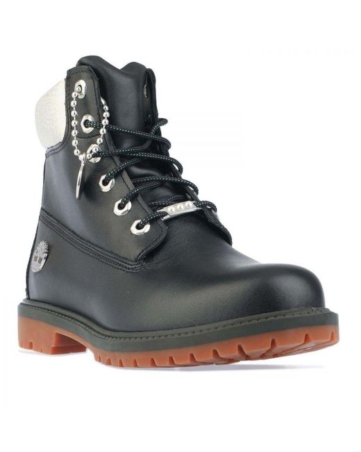 Timberland Black Heritage 6 Inch Waterproof Boots