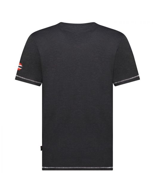 GEOGRAPHICAL NORWAY Herren-kurzarm-t-shirt Sy1311hgn in het Black voor heren