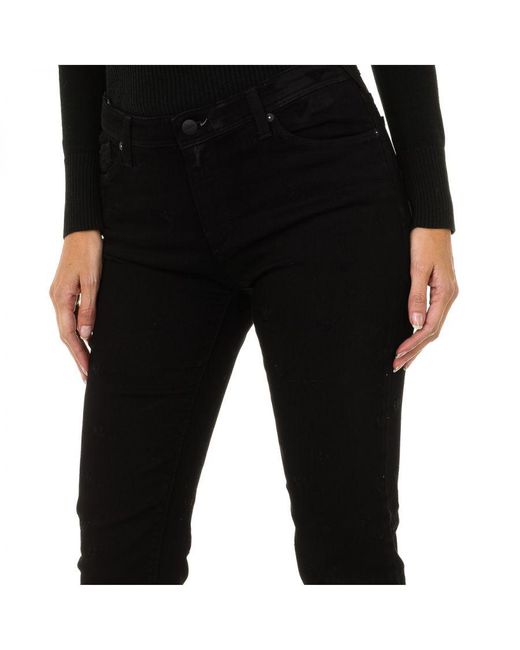 Armani Black Long Stretch Denim Pants 6Y5J28-5D2Rz