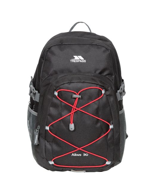 Trespass Black Albus 30 Litre Casual Rucksack/Backpack
