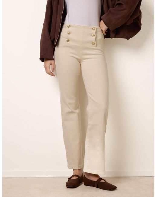 Blue Vanilla Natural Triple Button Front Jeans