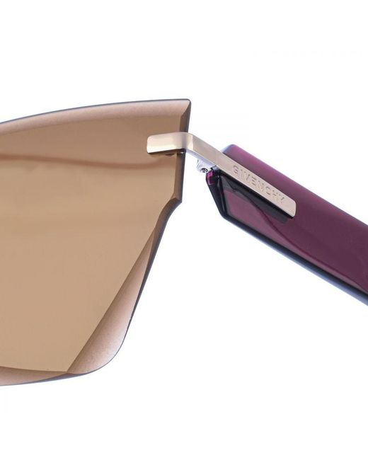 Givenchy Brown Butterfly Shaped Acetate Sunglasses Gv7081S
