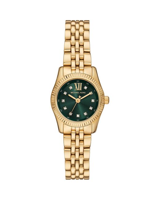 Michael Kors Lexington Dames Gouden Horloge Mk4842 in het Metallic