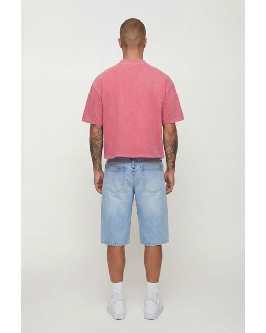 BoohooMAN Red Oversized Boxy Heavyweight Washed Sex Slogan T-Shirt for men