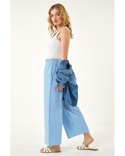 D.u.s.k Blue Gingham Culottes