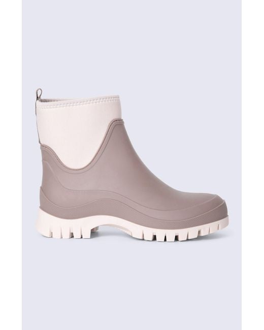 Mountain Warehouse Gray 'Bailey' Wellies Durable Rubber Outsole Moisture Wicking Comfy Rain Boots