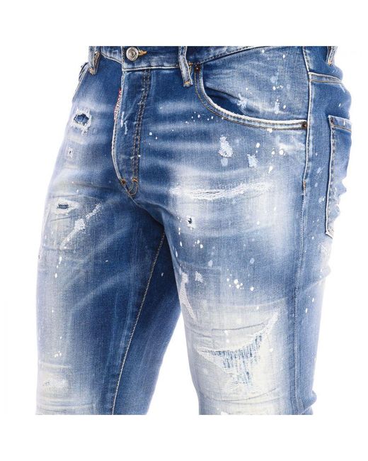 DSquared² Blue Long Pants S74Lb1060-S30789 for men
