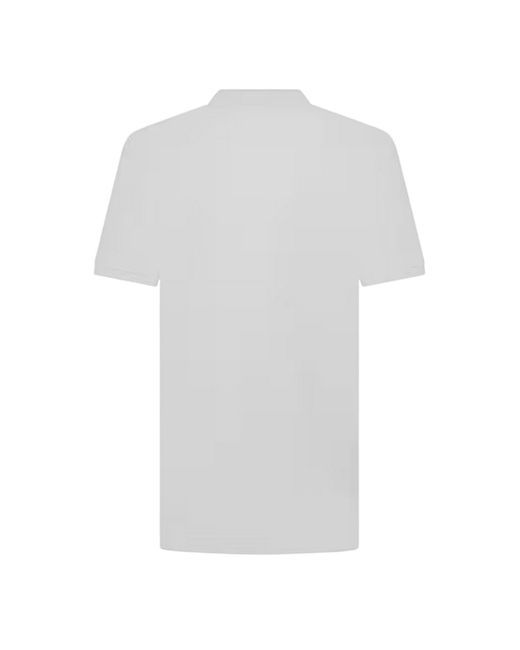 Original Penguin White Embroidered Logo Polo Shirt Cotton for men