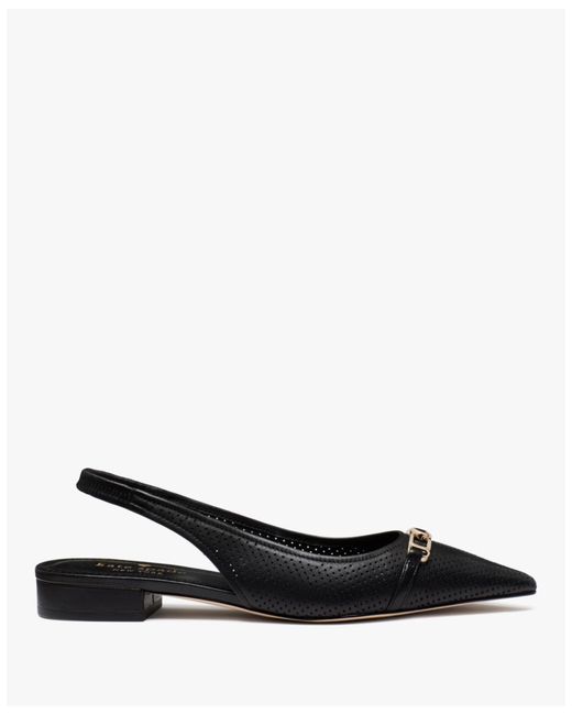 Kate Spade Black Kate Spade Hallie Slingback Flat