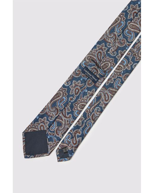Suit Direct Blue Paisley Tie for men