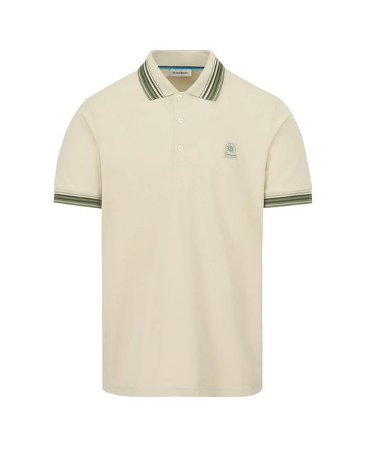 Sandbanks Natural Gradient Rib Polo Stone for men