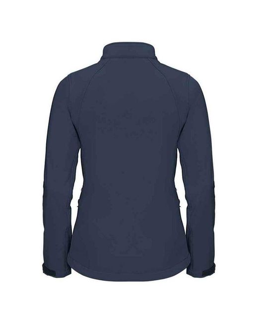Russell Blue Ladies 3 Layer Soft Shell Jacket (French)