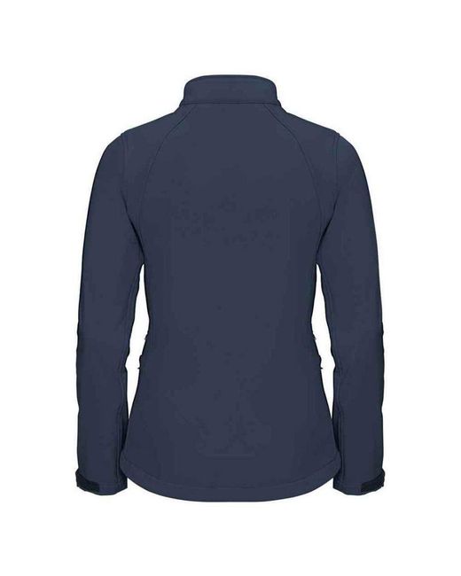 Russell Blue Ladies 3 Layer Soft Shell Jacket (French)