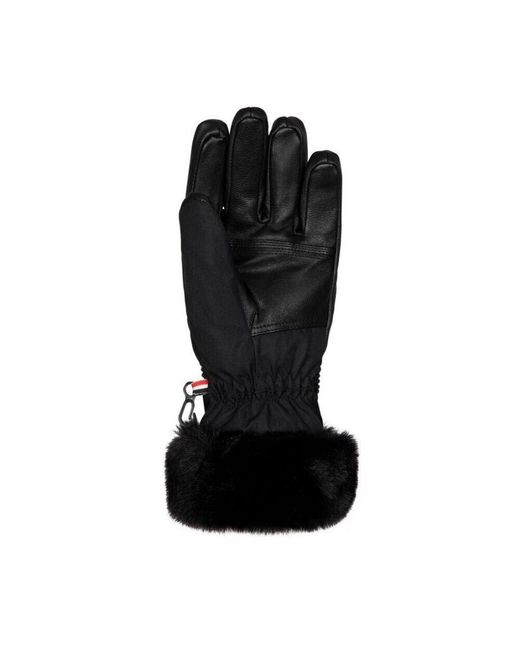 Trespass Black Ladies Dirin Leather Ski Gloves