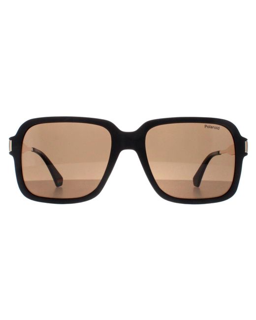 Polaroid Brown Square Bronze Polarized Pld 6220/S/X for men
