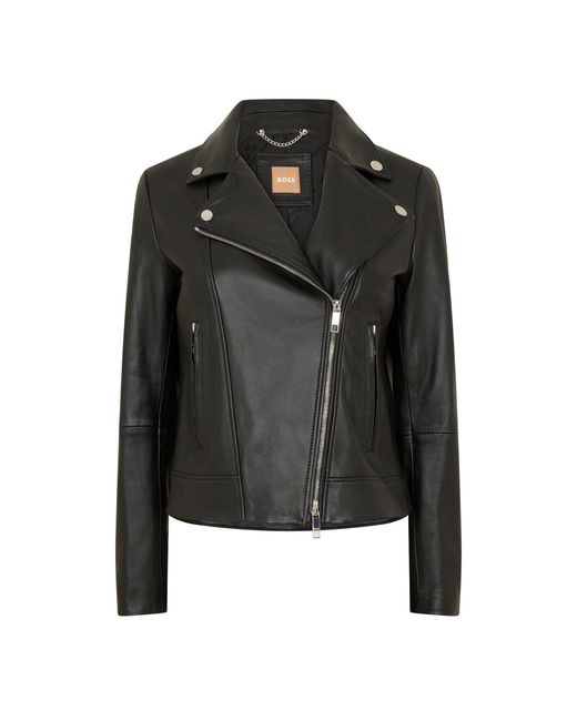 Boss Black Sajin Leather Jacket