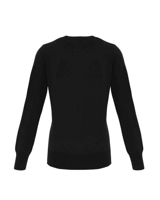 PREMIER Black Ladies Essential Acrylic V Neck Cardigan