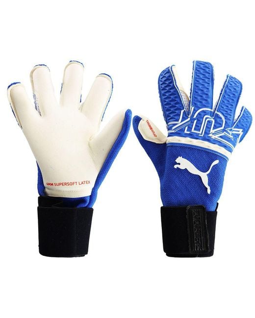 PUMA Blue Future Z Grip Goalkeeper Gloves Cotton for men