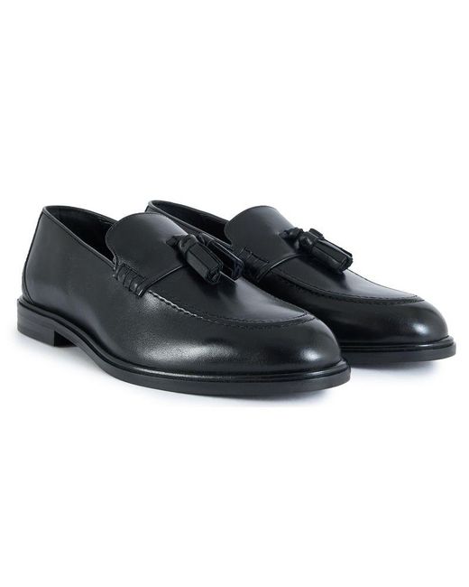 Walk London Blue Putney Tassel Shoes for men