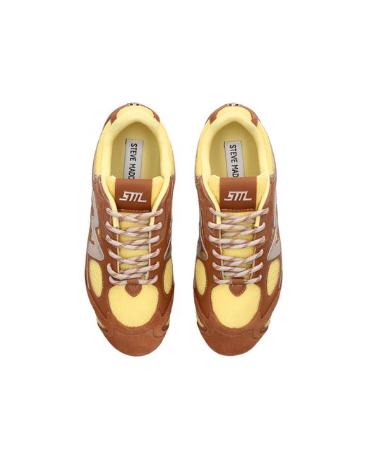 Steve Madden Natural Suede Rally Time Sneakers