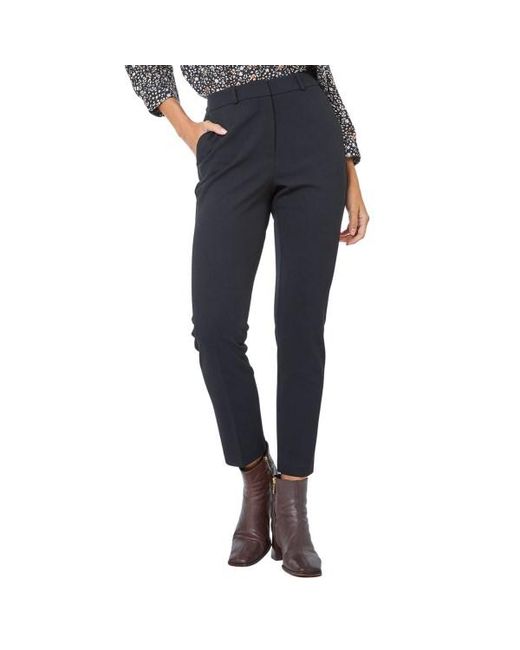 Roman Blue Long Tapered Leg Stretch Trousers