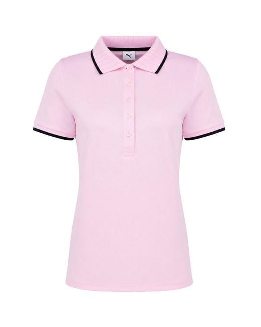 PUMA Pink X Arnold Palmer Pique Golf Polo Shirt