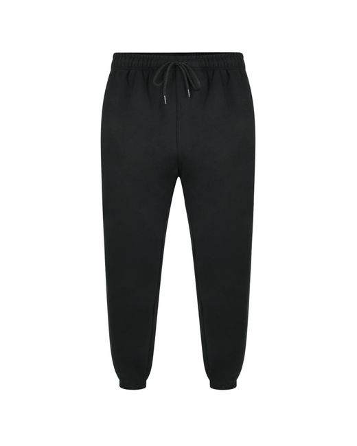 Forge Black Regular Fit Cuffed Joggers for men