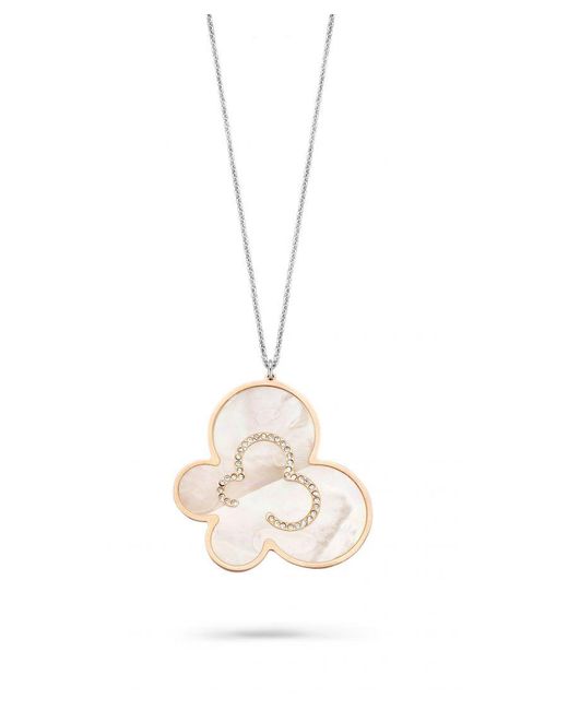 Orphelia White 'Luna' 925 Sterling Chain With Pendant