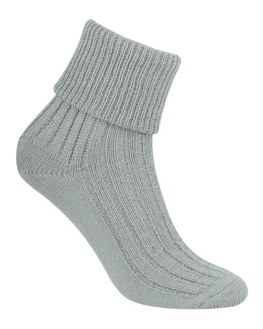 Steve Madden Gray Light Ladies Wool Bed Socks Luxurious Super Soft Cosy Lounge Sleep Socks