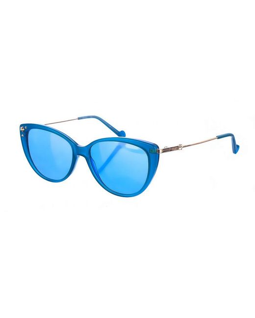 Liu Jo Blue Acetate Sunglasses With Oval Shape Lj726S