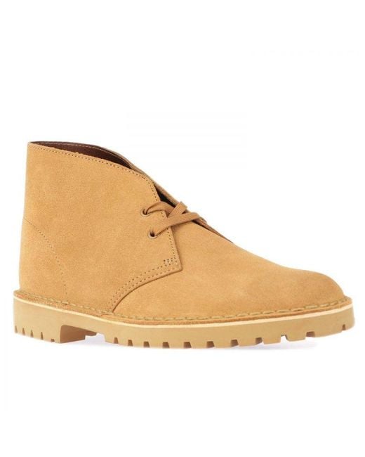 Clarks Natural Desert Rock Shoes for men