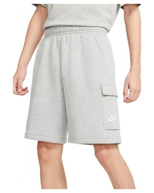 Nike Gray Club Cargo Shorts for men