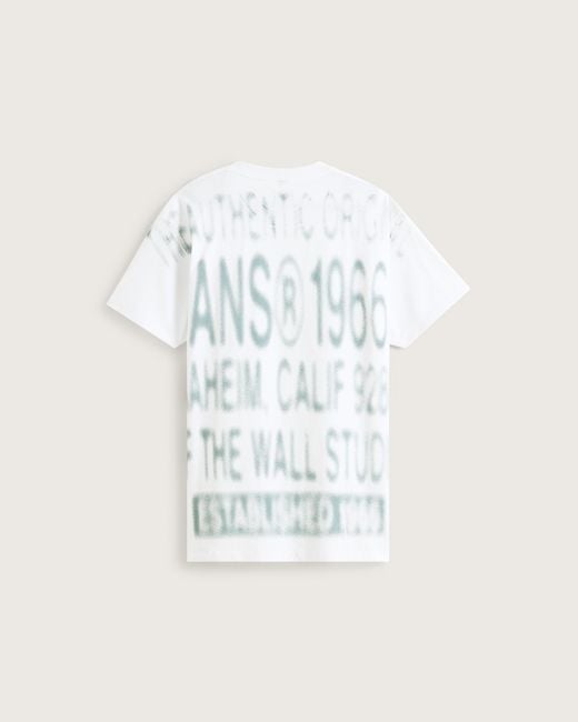 Vans White Oversized 1966 Short Sleeves Tee for men