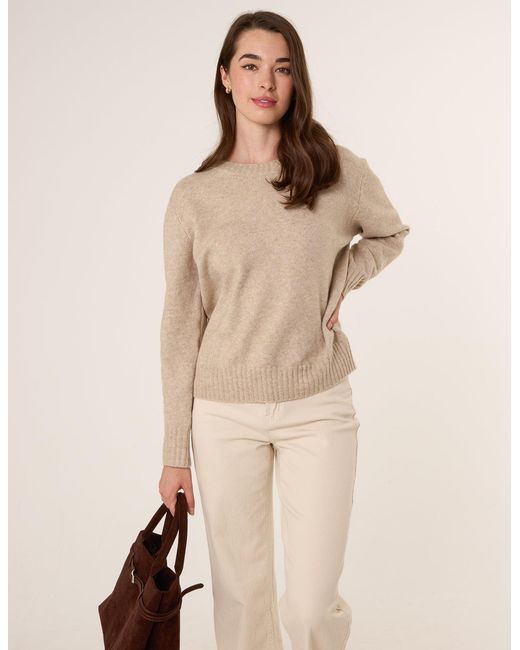 Blue Vanilla Natural Jumper With Open Back Bow Tie