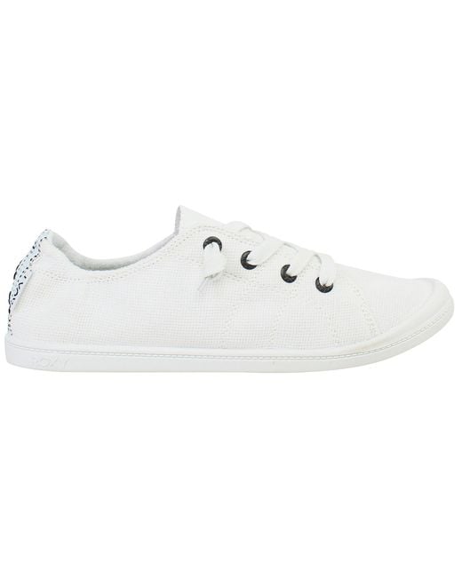 Roxy White Rory Plimsolls Canvas