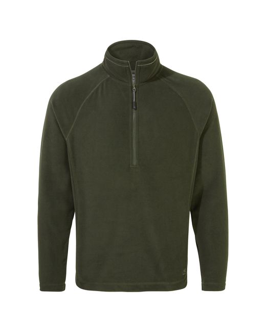Craghoppers Green Expert Corey 200 Half Zip Fleece Top (Dark Cedar) for men