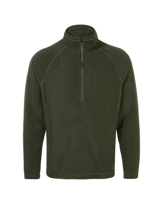 Craghoppers Green Expert Corey 200 Half Zip Fleece Top (Dark Cedar) for men