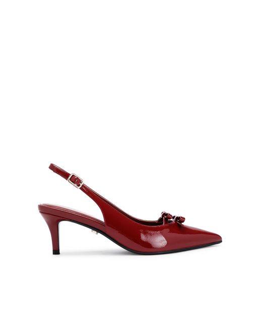 Carvela Kurt Geiger Red Positano Bow Sling Back Heels