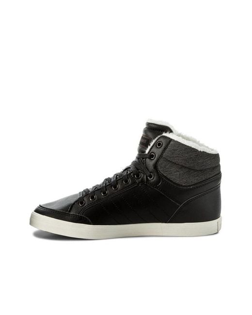 Le Coq Sportif Black Portalet Mid Craft Trainers Leather for men