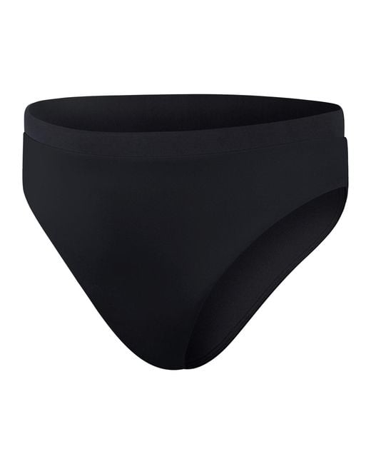 Speedo Blue Solid High Wa