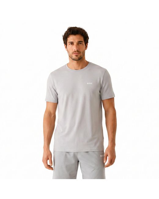 Boss White Regular Fit Short Sleeve Cotton T-Shirt 50515312 for men
