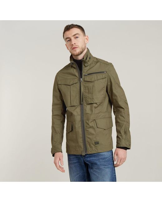 G-Star Green Rovic Slim Field Jacket for men
