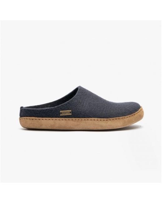 Haflinger Blue Emil's Toffel Wool Slippers Medium