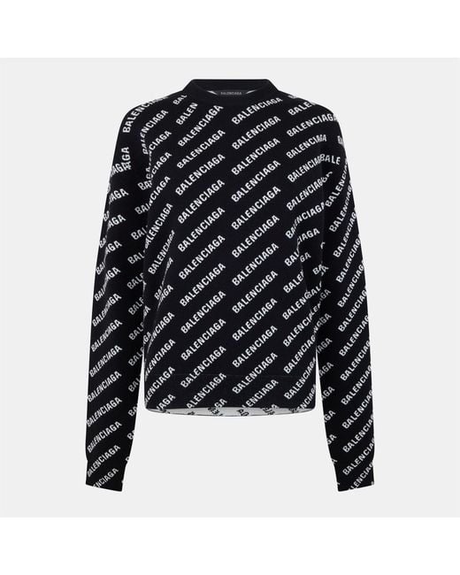 Balenciaga Black Logo Sweater