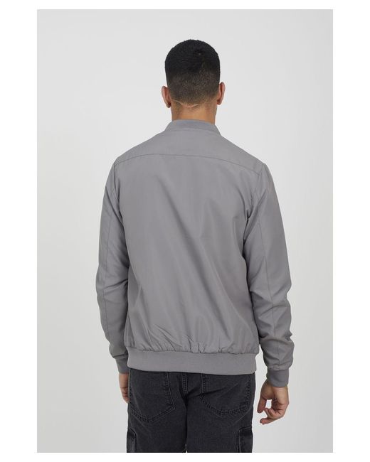 Brave Soul Gray 'Sanjay' Bomber Jacket for men