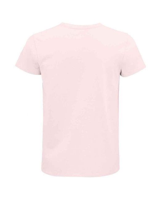Sol's Pink Adult Pioneer Organic T-Shirt (Pale)