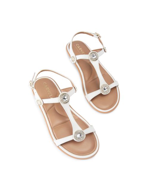 Carvela Kurt Geiger Natural Leather Amalia Sandal Sandals