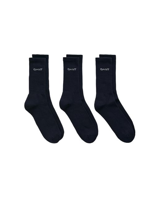 Gant Blue 3 Pack Sports Socks for men