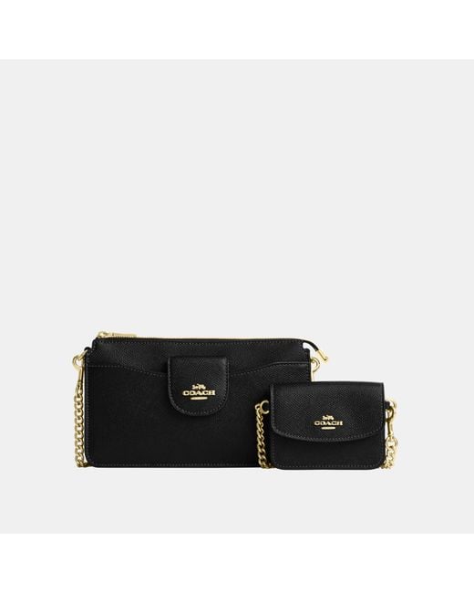 COACH Black Poppy Crossbody Bag