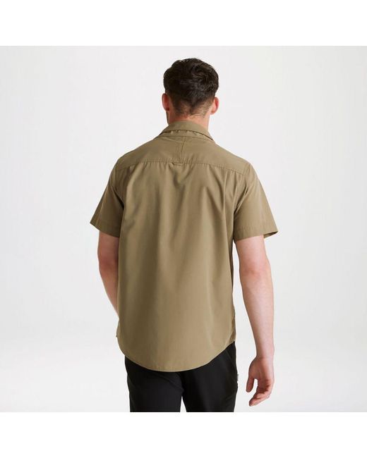 Craghoppers Natural Expert Kiwi Short-Sleeved Shirt (Pebble) for men